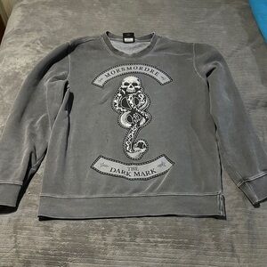 Morsmordre Dark Mark Gray Crewneck Sweater